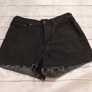 Rag & bone Maya high rise black shorts size 29